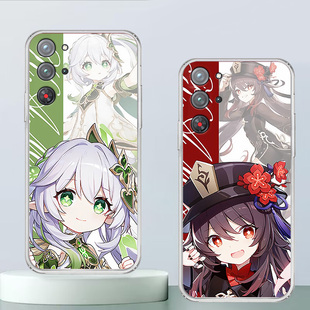适用于红魔10Pro手机壳10Pro+透明软壳卡通9sPro+全包防摔8sPro+二次元原神创意Q版可爱胡桃高颜值定制保护套