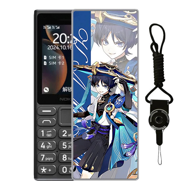 适用于HMD105 4G手机壳TA-1657全网通2.4英寸卡通原神散兵钟离宫心海创意Q版可爱高颜值定制保护套ins风