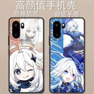 适用于一加ACE6手机壳PLQ110卡通动漫ACE6T原神芙宁娜七七派蒙创意Q版可爱turbo6全包防摔高颜值定制保护套