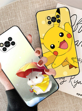 适用于小米pocox3nfc手机壳硅胶软壳POCOX3NFC保护套卡通个性男女简约