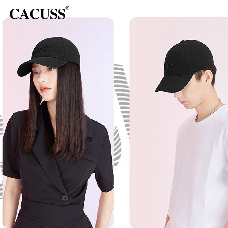 CACUSS帽子男女四季通用韩版潮时尚刺绣字母棒球帽百搭防晒遮阳帽