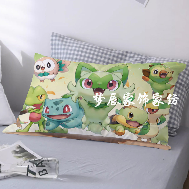 宝可梦居家48*74枕套神奇宝贝35*35沙发椅子抱枕可机洗定制枕头套