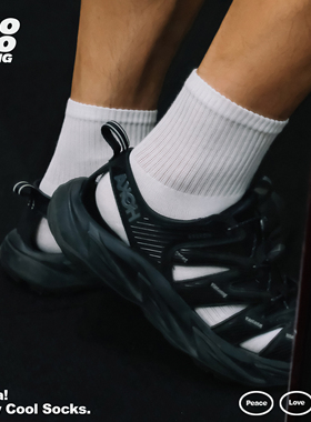 JIOJIOLIKING乔乔莱肯 10A抗菌薄款中筒男女纯棉防臭薄运动袜