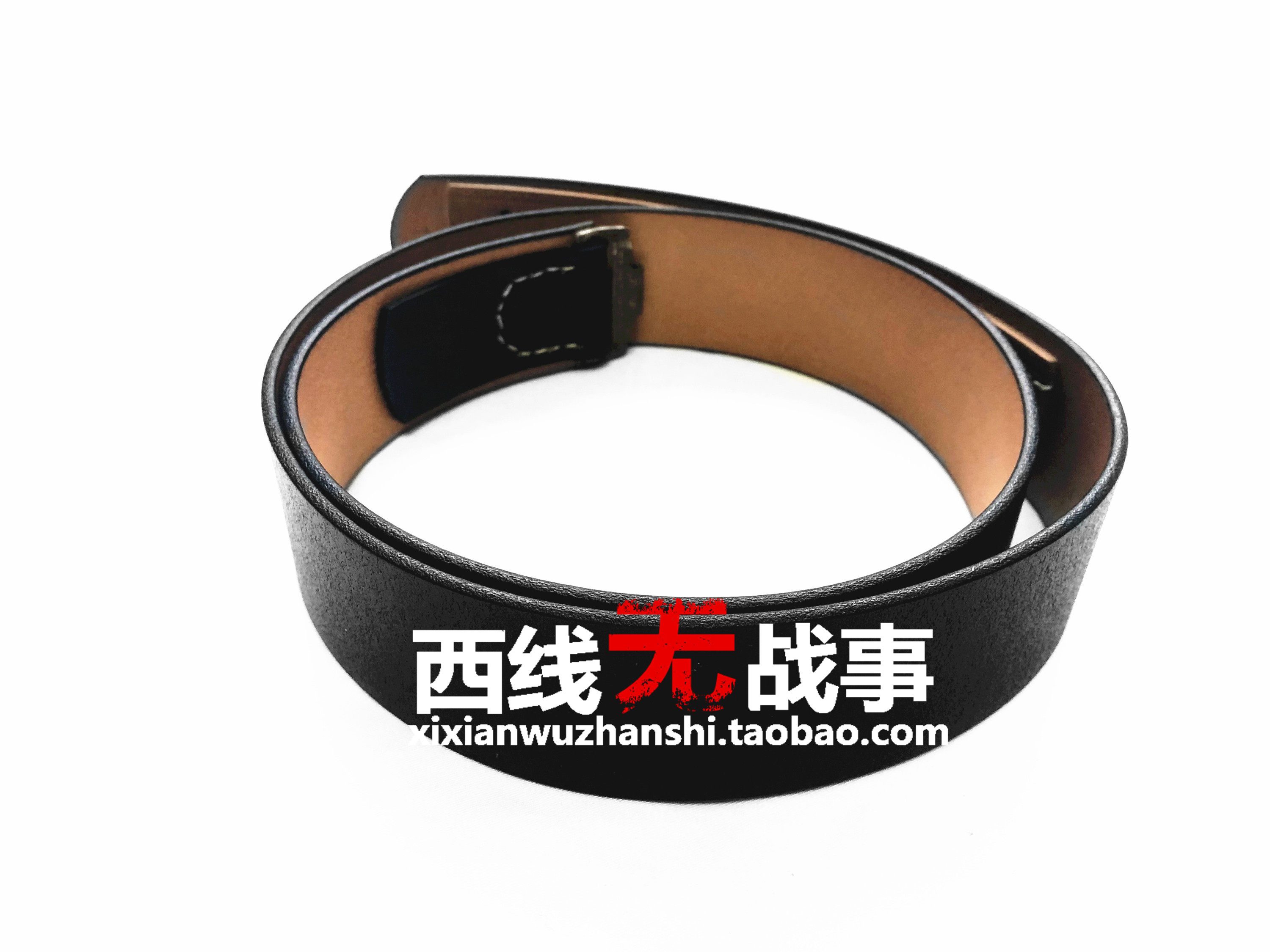 德军外腰带 头层牛皮武装带 高质量 【牛皮本体部分 不含腰带扣】