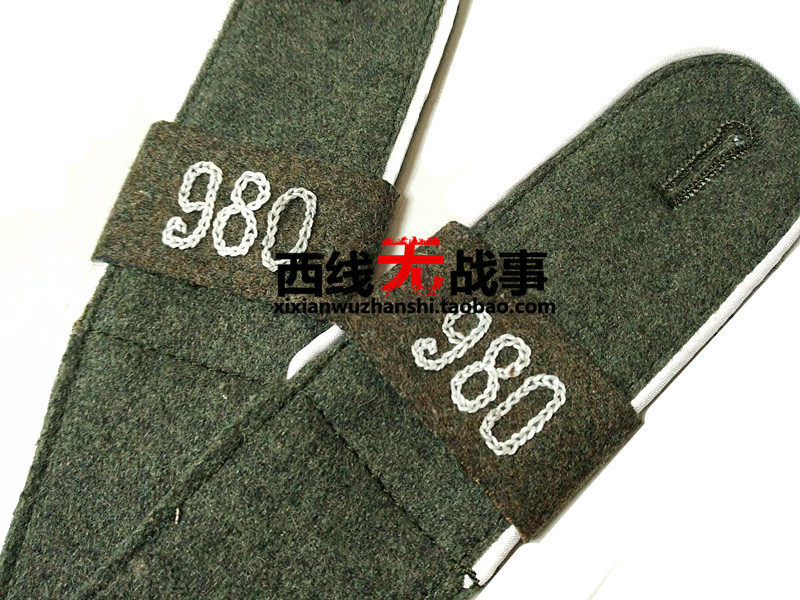 德军团籍番号刺绣肩章布套 数字肩章套 士兵士官肩章饰套
