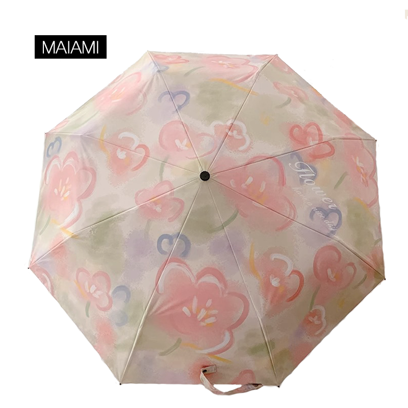 麦阿蜜油画防晒防紫外线晴雨伞