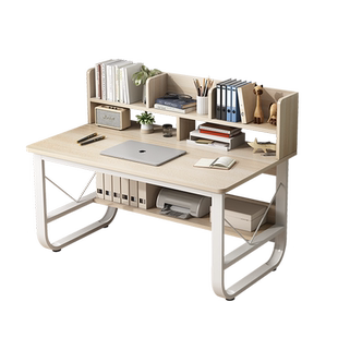电脑桌书桌书架一体桌中小学生书桌椅子组合女生家用卧室学习桌子