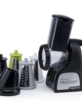 美国进口普雷斯托Presto02970厨房专业沙拉电动多功能切片切丝机