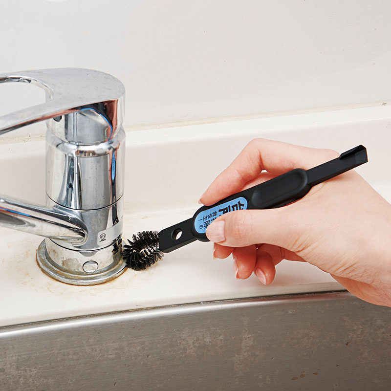 日本Cogit 厨房缝隙清理工具 厨具灶台专用去污刮刀深度清洁刷