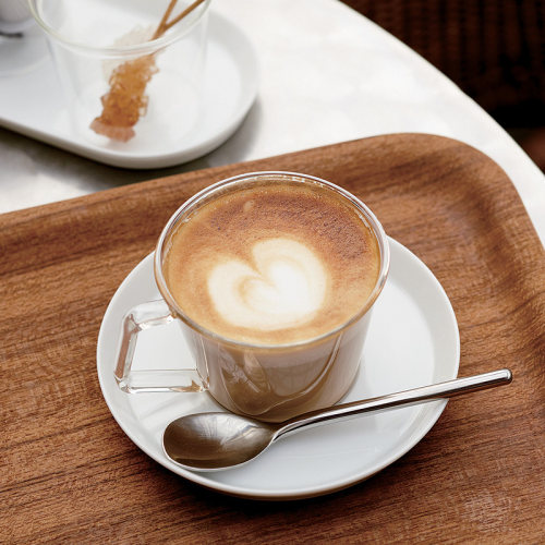 日本进口Kinto CAST系列耐热玻璃咖啡杯 带把手简约透明茶杯酒杯