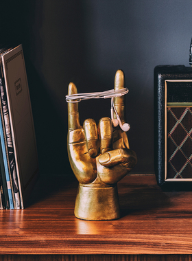 英国Luckies 摇滚耳机架 Rock On 创意大手耳机绕线器 耳机收纳架