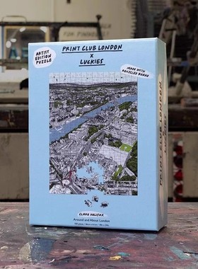 英国Luckies 伦敦城市风光London周边郊区拼图礼物ins风500片装