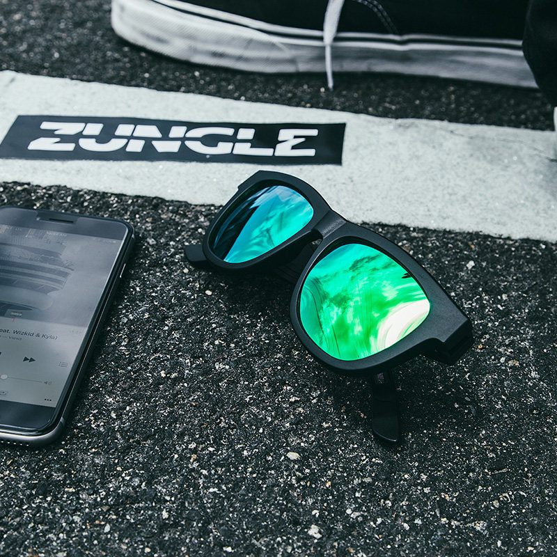 zungle骨传导耳机眼镜无线蓝牙太阳镜墨镜时尚智能眼镜