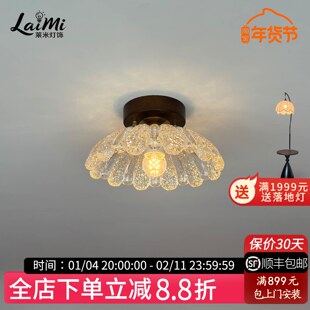 LaiMi法式复古走廊过道灯吸顶灯中古宫廷风衣帽间干区入户阳台灯