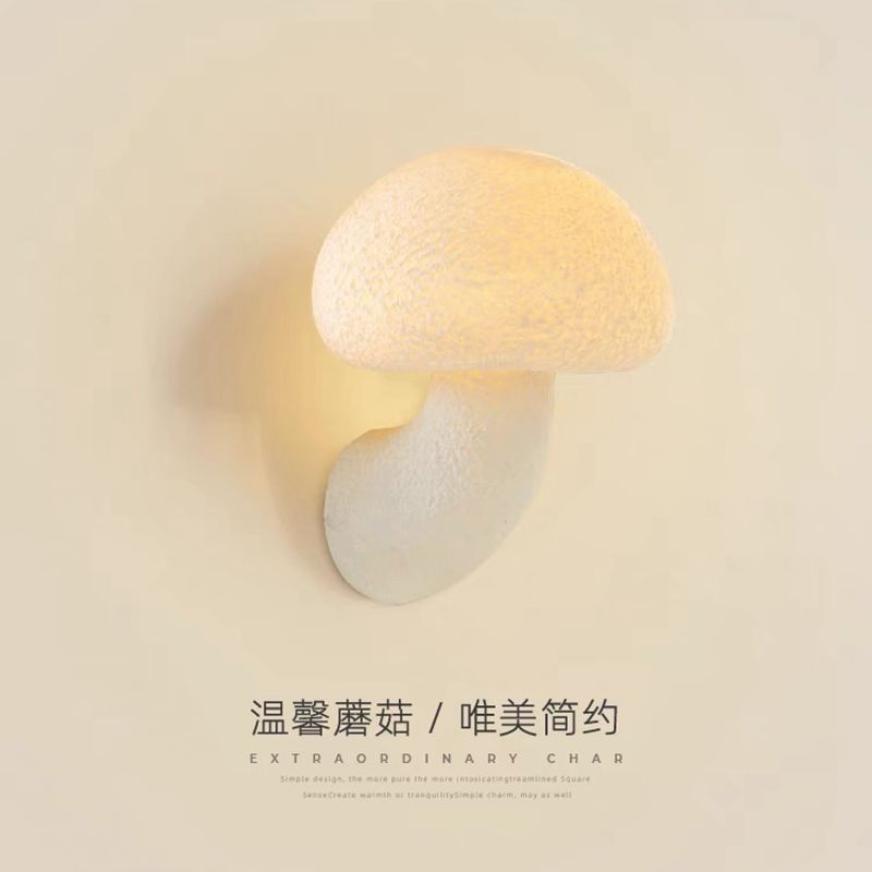 蘑菇壁灯法式中古奶油风客厅沙发过道走廊楼梯咖啡店门头户外灯具