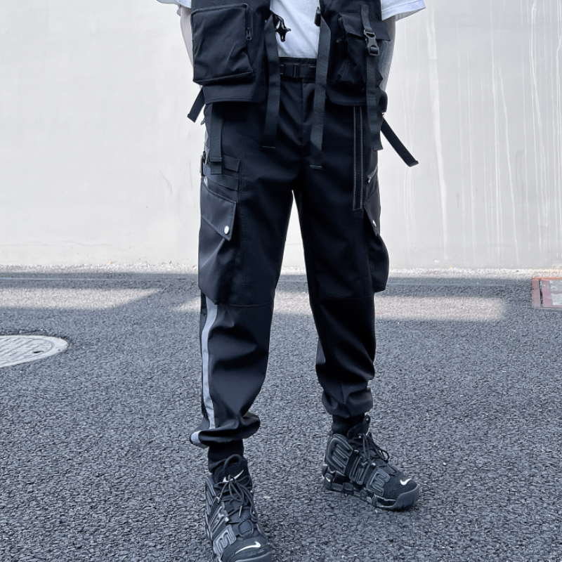 2025春季机能风伞兵工装裤男潮流宽松束脚百搭ins长裤K951P105,男装工装外套,星座101A-3