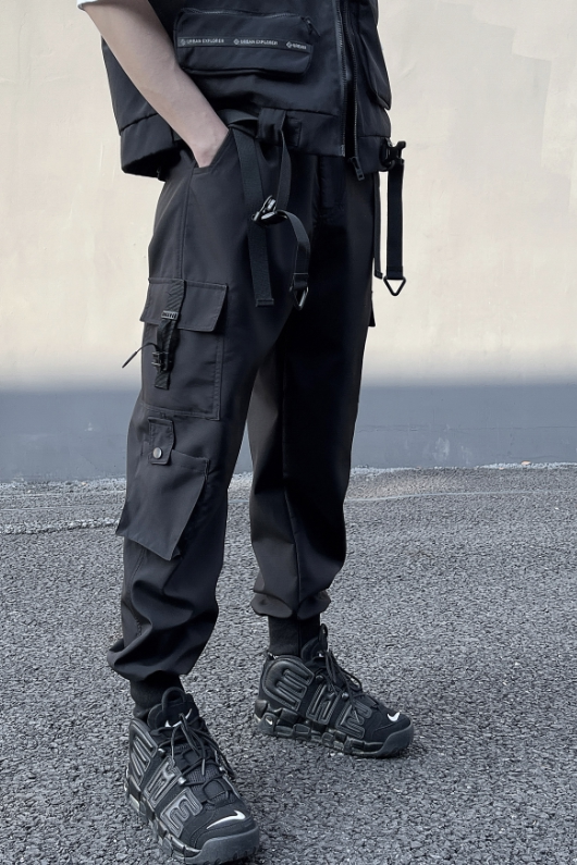 2025春季机能风工装裤男潮流宽松束脚休闲百搭ins长裤K931P105,男装工装外套,星座101A-3