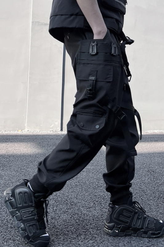 2025春季机能风工装裤男潮流宽松束脚伞兵青少年长裤K928P115,男装工装外套,星座101A-3