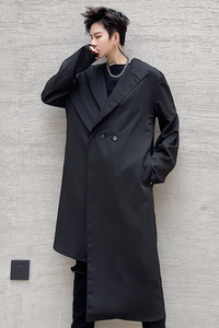 2025年长袖春夏中长款男士不对称薄款西服演出服潮流外套C203P105图片