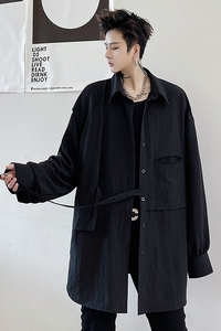 2025年春季长袖衬衫纯色免烫潮流炸街帅气青春男休闲衬衣 C227P75图片