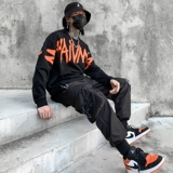 秋冬机能大口袋工装裤男抽绳小众青年休闲宽松长裤K875P85，男装工装外套，星座101A-3