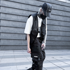 2025春夏新款宽松休闲立体工装袋马甲背心男潮流炸街 MJ66 P115图片