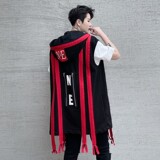 2025夏新款宽松拉链装饰连帽马甲背心男潮流炸街帅气外套MJ62P95，男装背心/马甲，星座101A-3