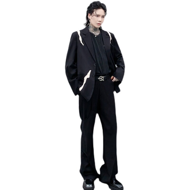 2025秋冬西服男解构宽松潮流帅气青年发型师高级感外套XF13P145,男装西服,星座101A-3