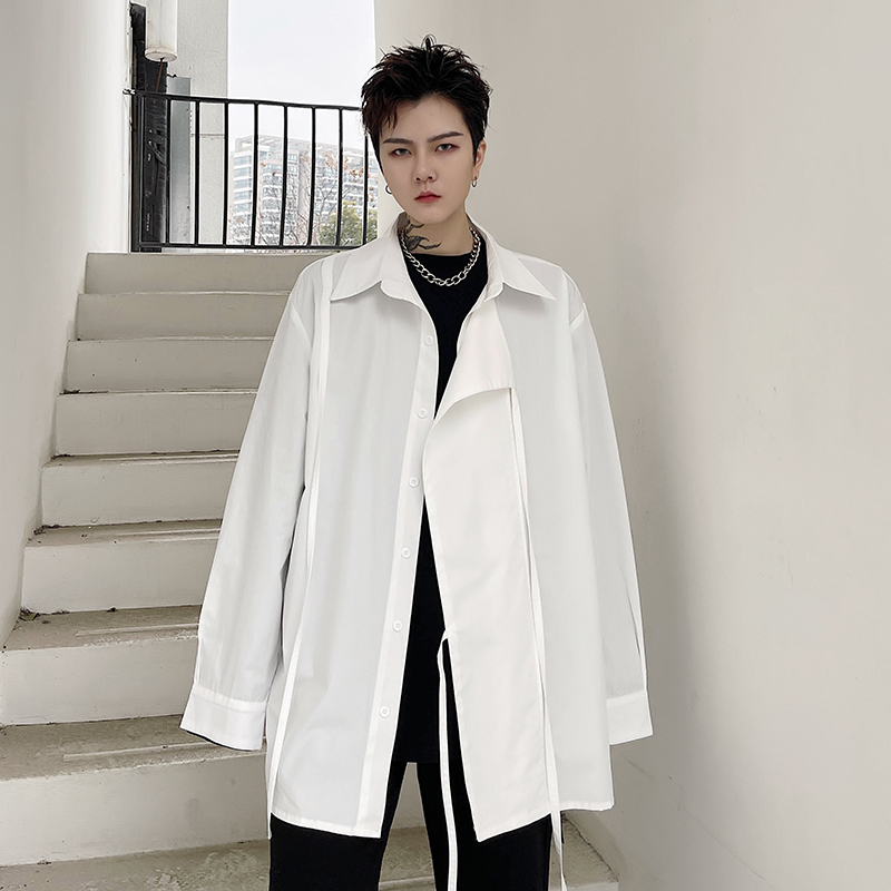 2024春夏潮流帅气男士衬衫宽松帅气休闲衬衣外套打底衫C155P65，男装衬衫，星座101A-3