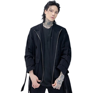 秋冬新款休闲男外套青年ins潮流帅气宽松夹克潮牌上衣 W317 P125图片