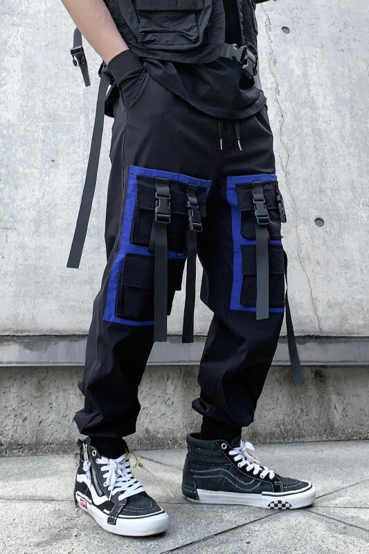 2025春夏休闲裤男机能风日系炸街青春小脚潮流工装裤子K855P55,男装工装外套,星座101A-3