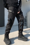 秋冬休闲裤男机能风刺绣潮流炸街空气棉青春小脚工装裤子K879P85，男装工装外套，星座101A-3