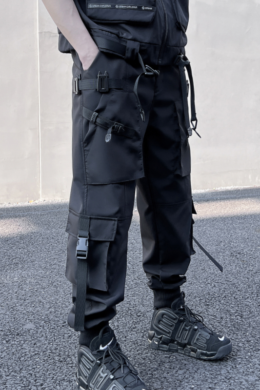 2025春机能风伞兵工装裤男潮流宽松束脚休闲立体袋长裤K939P115,男装工装外套,星座101A-3