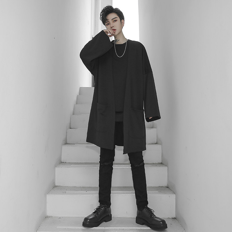 秋冬薄款披风暗黑潮牌ins男宽松休闲青年外套发型师服装W88P55,女装短外套,星座101A-3
