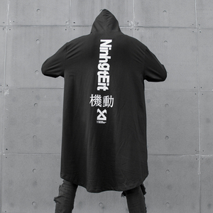 秋冬新款中长卫衣连帽套头休闲潮个性暗黑时尚外套  CT689 P85图片