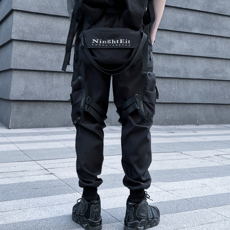 2025春季机能风工装裤男潮流宽松束脚屁股包可拆卸长裤K956P135,男装工装外套,星座101A-3