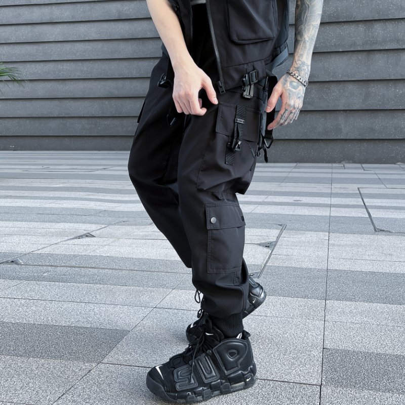 2025春季机能风伞兵工装裤男潮流宽松束脚休闲ins长裤K935P105,男装工装外套,星座101A-3