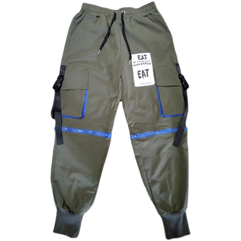 秋冬休闲裤男机能风宽松潮流炸街青春束脚工装裤子K878P65,男装工装外套,星座101A-3