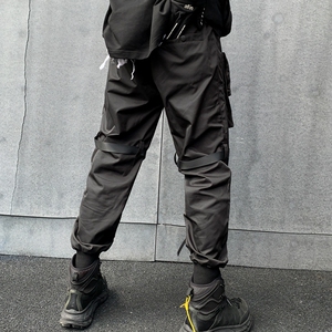 秋冬休闲工装裤男潮牌ins炸街宽松束脚机能风青年长裤 K870 P85图片