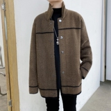 专柜品质秋冬季仿貂绒男夹克潮流韩版修身发型师服装外套W193P155，男装夹克，星座101A-3