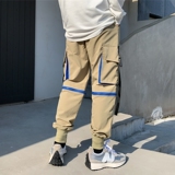 秋季休闲裤男机能风日系潮流炸街青春工装束脚裤子K878P65，男装工装外套，星座101A-3