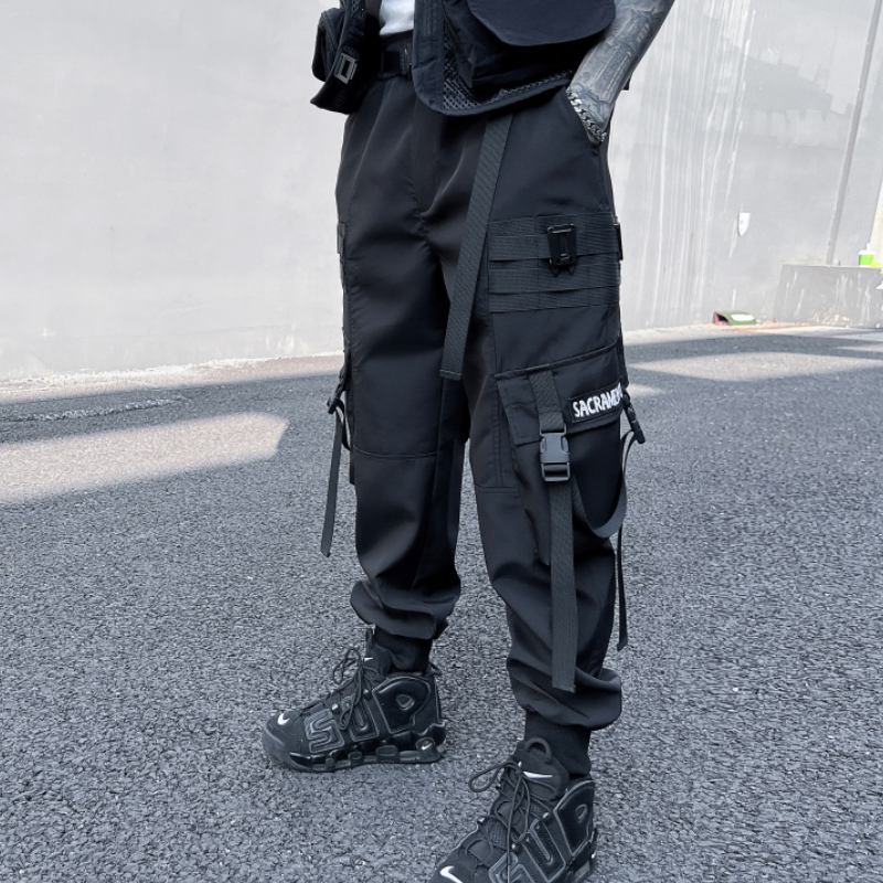 2025春季机能风伞兵工装裤男潮流宽松束脚青少年长裤K950P105，男装工装外套，星座101A-3