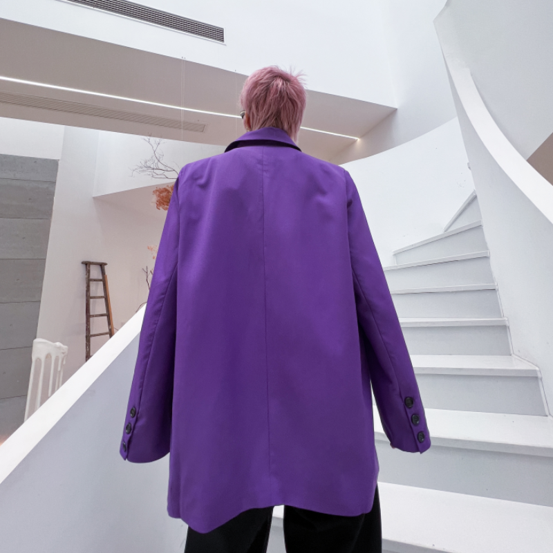 秋冬小西装外套男高级感潮流ins休闲男士宽松西服上衣XF16P125,男装西服套装,星座101A-3