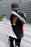 夏季男士休闲印花短袖T恤宽松圆领套头半袖上衣潮牌T420P55，男装T恤，星座101A-3