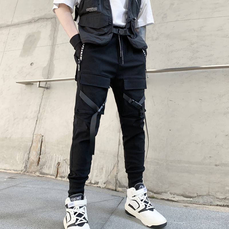 2025春夏工装机能风弹力男士潮牌ins束脚休闲青春裤子 K903  P85图片