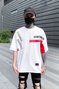 夏季男士休闲印花短袖T恤宽松圆领套头半袖上衣潮牌 T696 P55图片