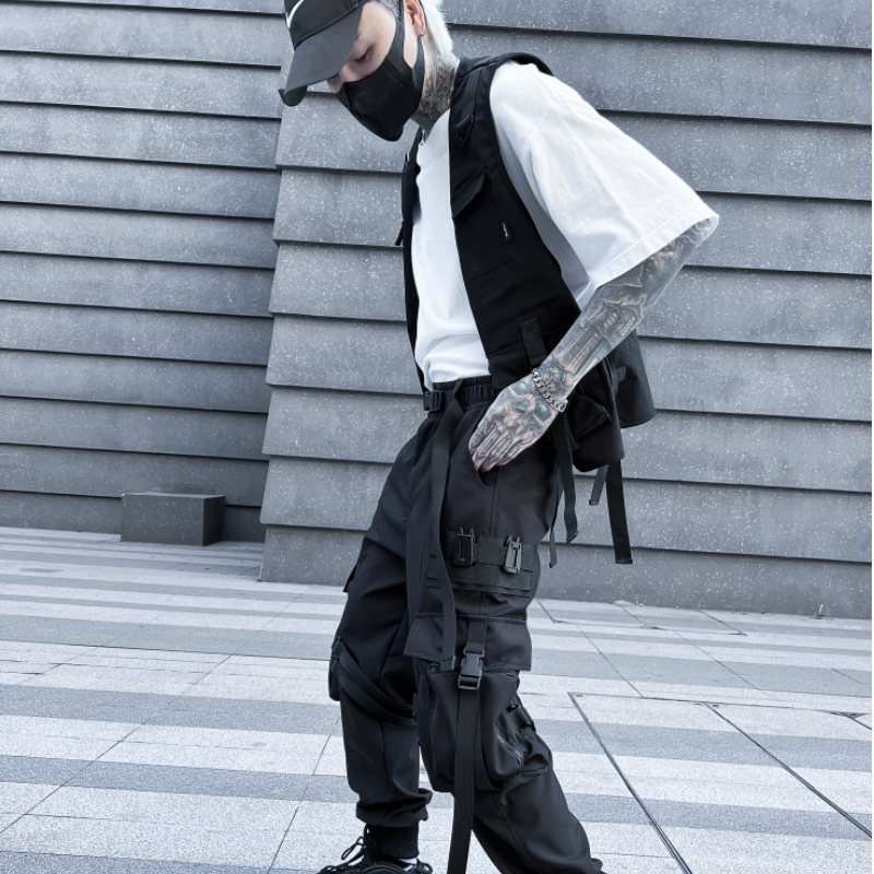 2025春夏新款宽松工装休闲马甲背心男潮流炸街帅气外套MJ65P105,男装背心/马甲,星座101A-3