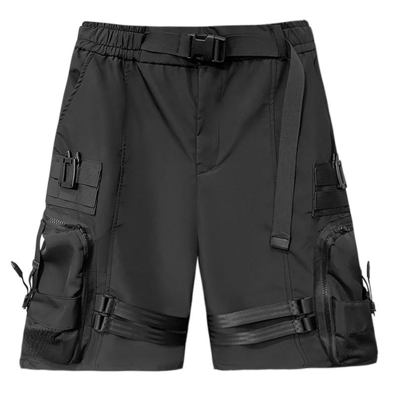 夏季伞兵机能工装短裤男宽松直筒五分裤多口袋潮流裤子DK79P85,男装牛仔裤,星座101A-3
