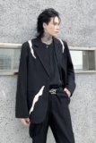 秋冬西服男解构宽松潮流炸街帅气青年发型师高级感外套XF13P145，男装西服，星座101A-3