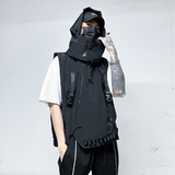 多口袋伞兵机能风工装冲锋连帽马甲背心宽松男潮流坎肩MJ68P125，男装背心/马甲，星座101A-3